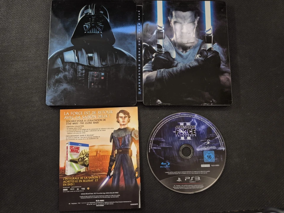 Star Wars The Force Unleashed 2 PS3 Complet PAL FR Sony PlayStation 3 Steelbook - Photo 4/4