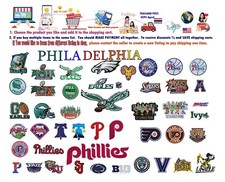 Philadelphia Eagles ,Philies ,76ers ,FLYERs Patch Embroidery iron,sew on