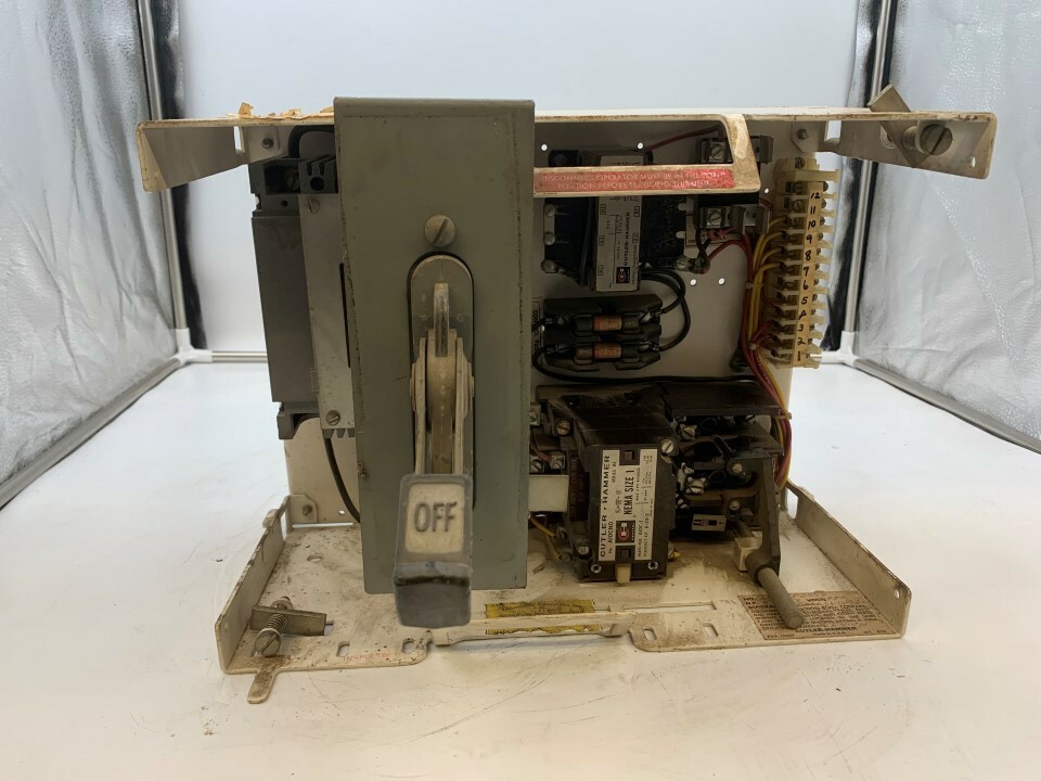 Cutler Hammer Size 1 MCC Bucket No door F10 Unitrol 5HP 480 Cutler Hammer Size 1 MCC Bucket No door F10 Unitrol 5HP 480