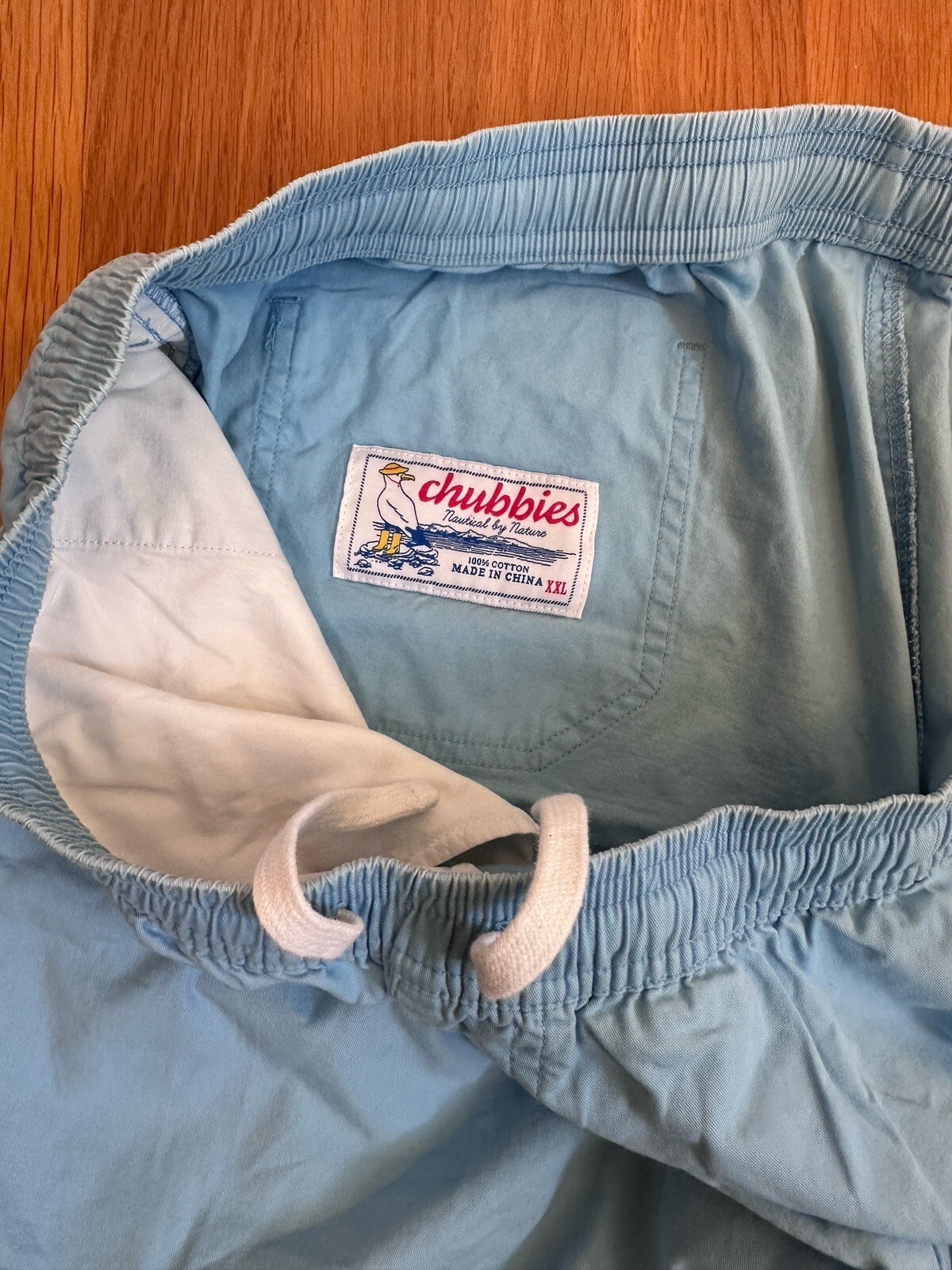 CHUBBIES NAUTICAL BY NATURE SHORTS 5.5" Inseam  XXL light blue Southwest Pocket