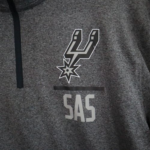 San Antonio Spurs 1/4 Zip Pullover Mens Medium Under Armour NBA Combine Fitted - Picture 2 of 7