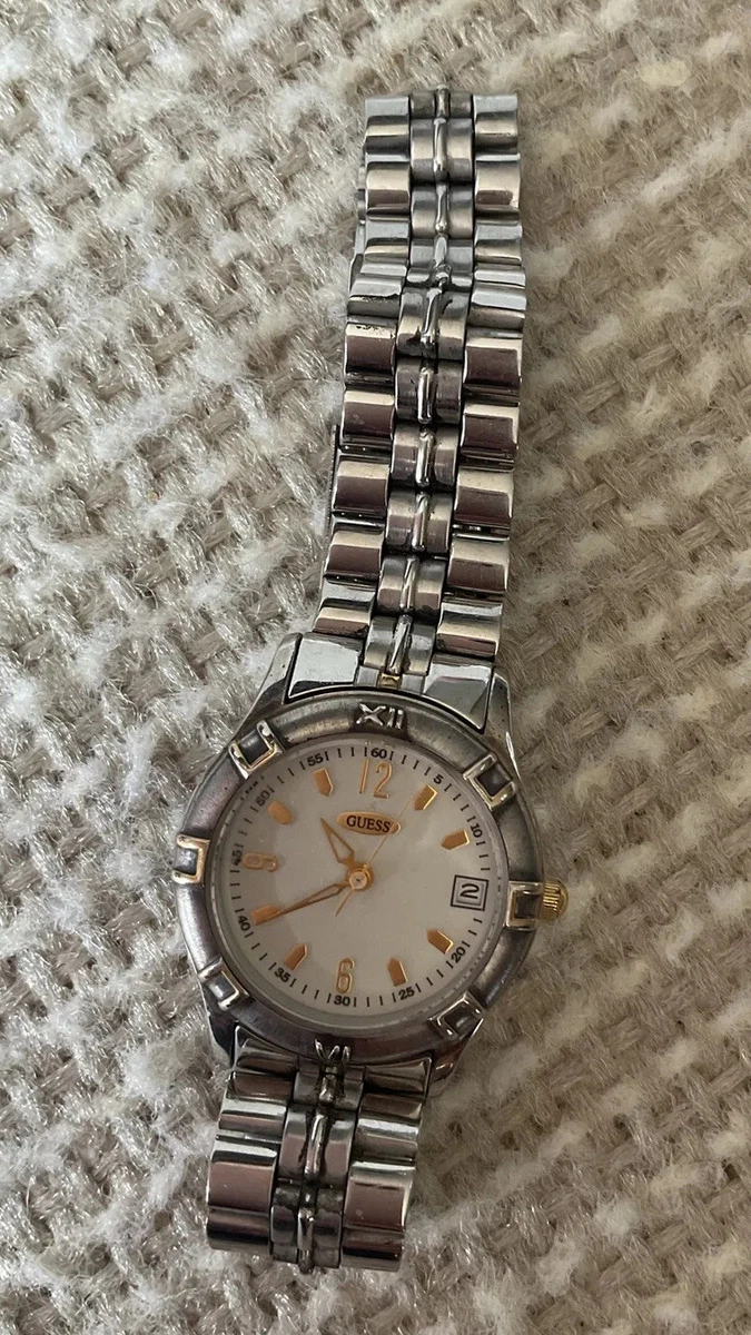 Silver chain link watch clearance