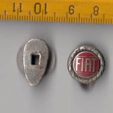 Vintage enamel FIAT buttonhole lapel badge by Johnson Milano