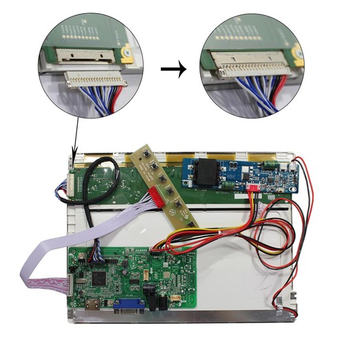 HD VGA LCD Controller Board 10.4 in 800x600 1000nit LCD Screen - Afbeelding 3 van 5