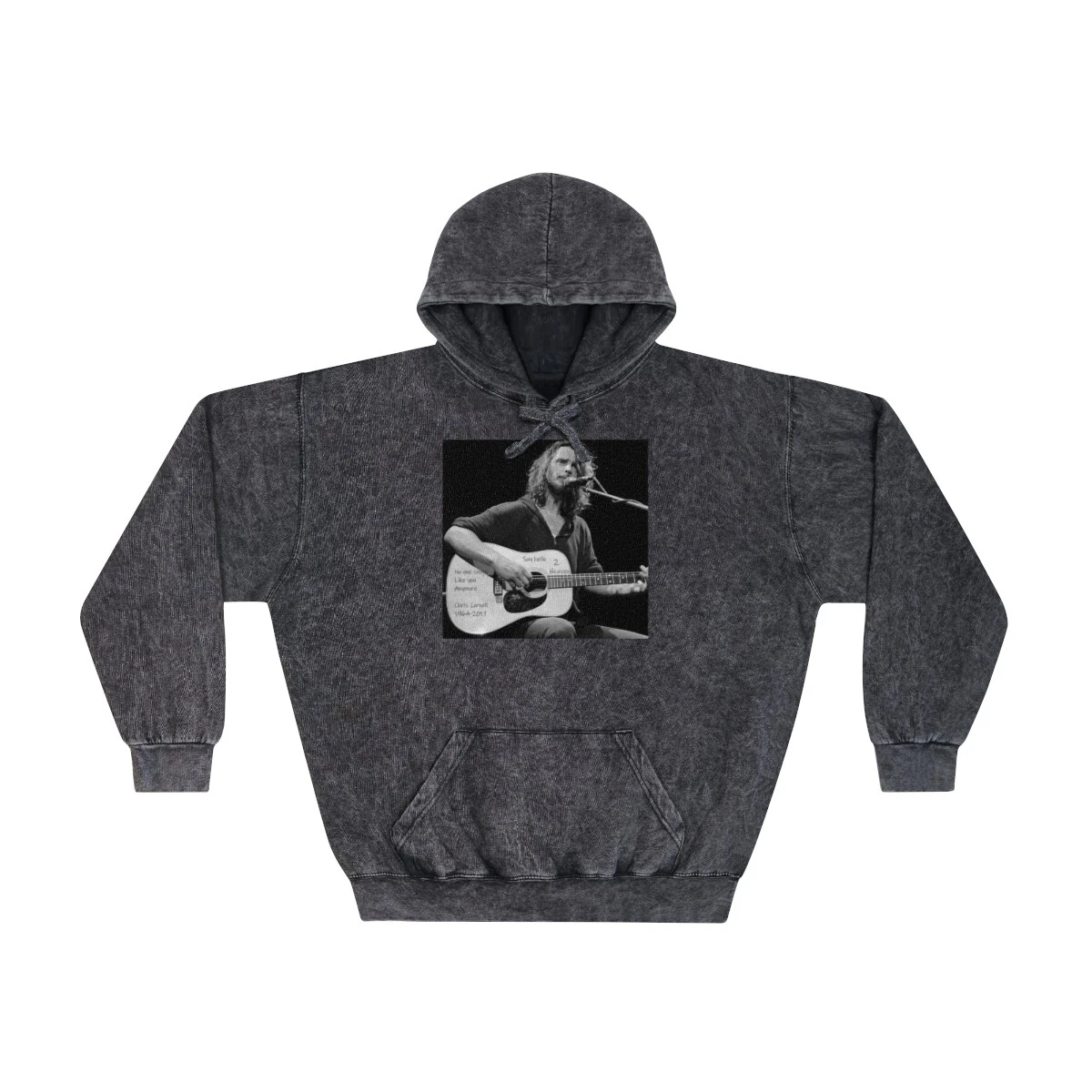Unisex Mineral Wash Chris Cornell Hoodie Soundgraden