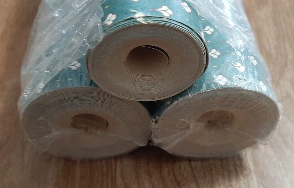 2 rollos de revestimientos de pared de vinilo macizo con impresiones Westchester 56,37 cuadrados ft. Por rollo nuevo Foto 3 de 4