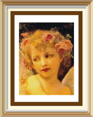 Guillaume Seignac Vintage Stil Wandbild Kunstdruck WINGS O DESIRE Amor Cherub Engel