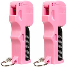 2 Pack Burn Pepper Spray 1/2oz Women Self Defense Security Protection Pink