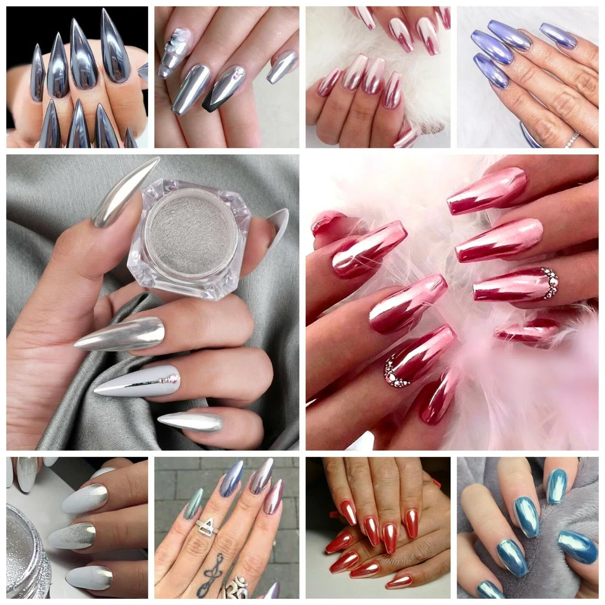 Top 135+ chrome powder gel nails songngunhatanh.edu.vn