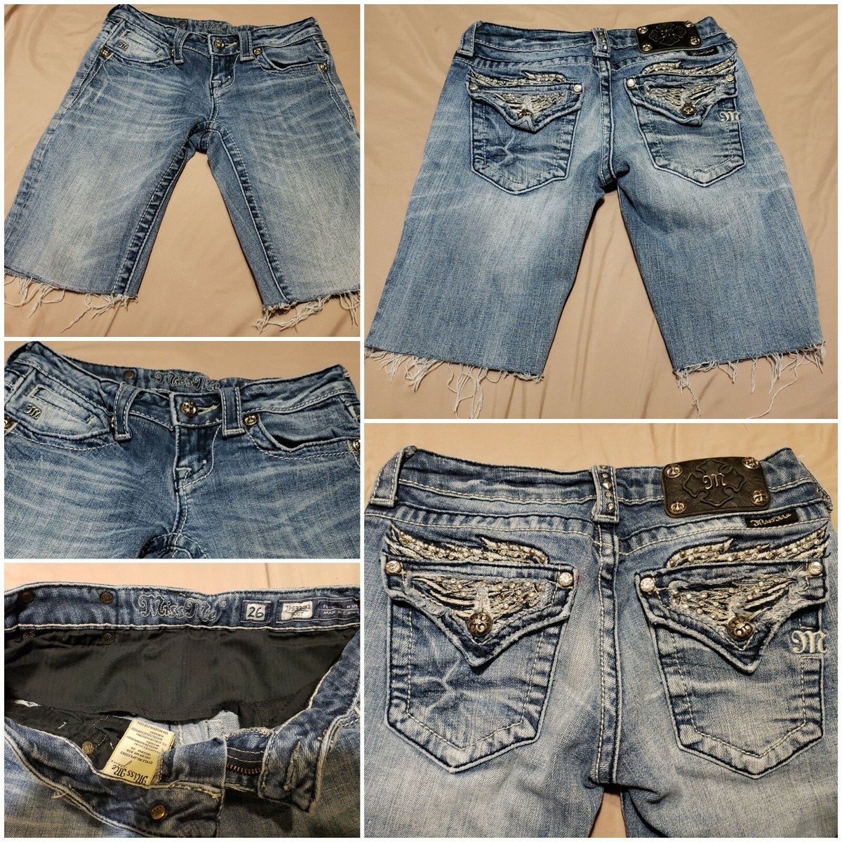 激レア J-POP EXPRESS Dec. ‘95 Part2 MIDI 美品 GROOVY RAW HEM Miss Me Cutoff Jeans Rhinestones Studs Bling