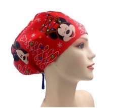 Christmas Fairy Lights Handmade Scrub Cap Doctor Theatre Nurse Hospital