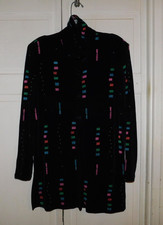 Nice Preowned Jessica Holbert Coverup Jacket Womens Size Medium Retro Colors