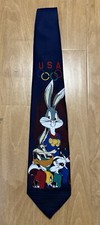 Vintage 90s 1996 USA Olympics Looney Tunes Tie - USA Made