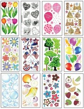 Vellum Scrapbook Stickers by Sticko U-CHOOSE from 20 styles, 4x7" NEW