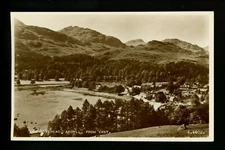 Great Britain UK real photo postcard RPPC Argyll, Lochgoilhead from east Vintage