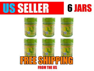 Traditional Thai Herbal Inhaler 6 Jars US seller LOT : 000335