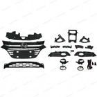 For HR-V HRV 2016-2018 Upper Lower Chrome Grille Fog light Bezel Bumper Brackets