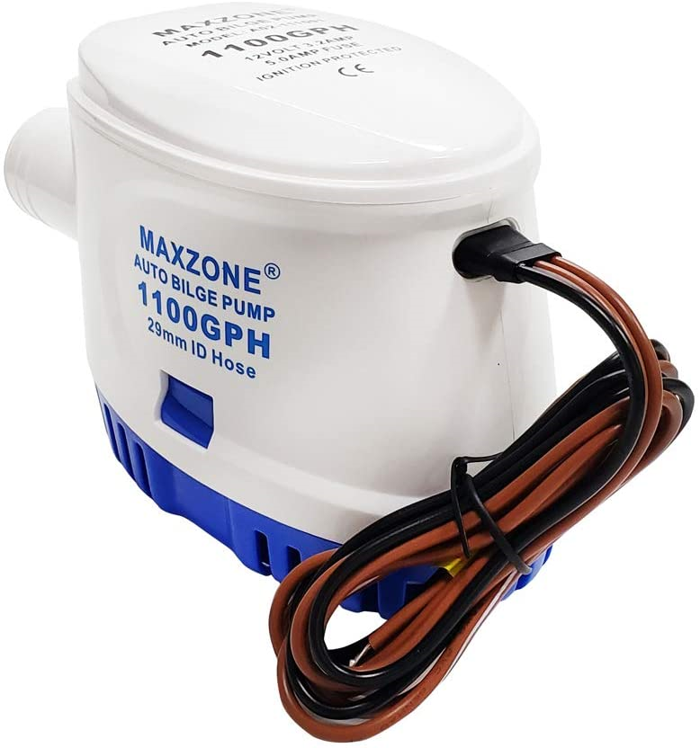 MAXZONE Automatic Submersible Boat Bilge Water Pump 12v 1100gph Auto with Float eBay