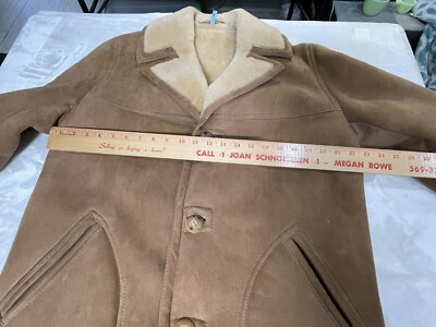 ＳＡＷＹＥＲ ＯＦ ＮＡＰＡ Sawyer of Napa Vintage Rancher Brown Shearling & Suede Coat