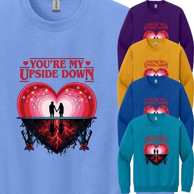 Happy Valentines Day Heart Loving Couples Mens Sweatshirt USA Graphic Gift Tee