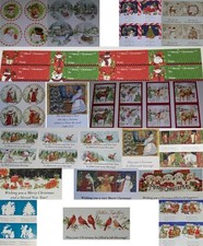 24 Susan Winget Christmas Sticker Sheet Vintage Angel Santa Snowman Horse Sleigh