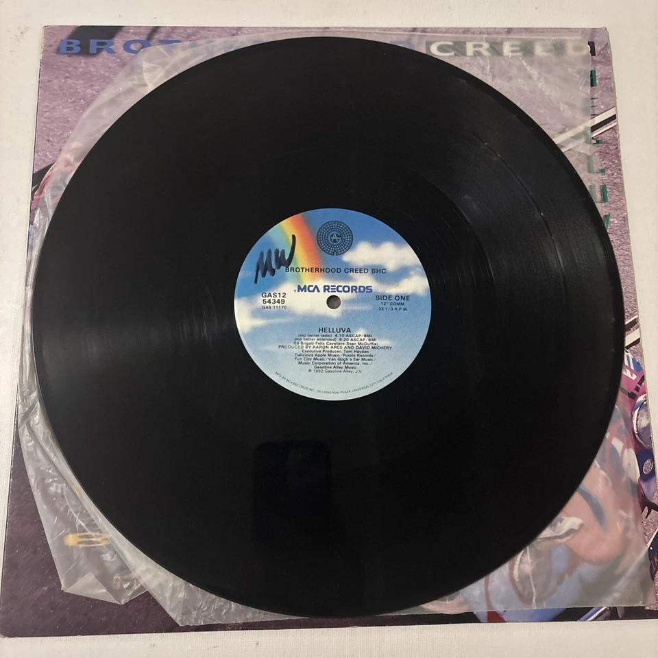 BROTHERHOOD CREED BHC Helluva 12” SINGLE 1992 GAS12 54349 VG+ Foto 3 de 4