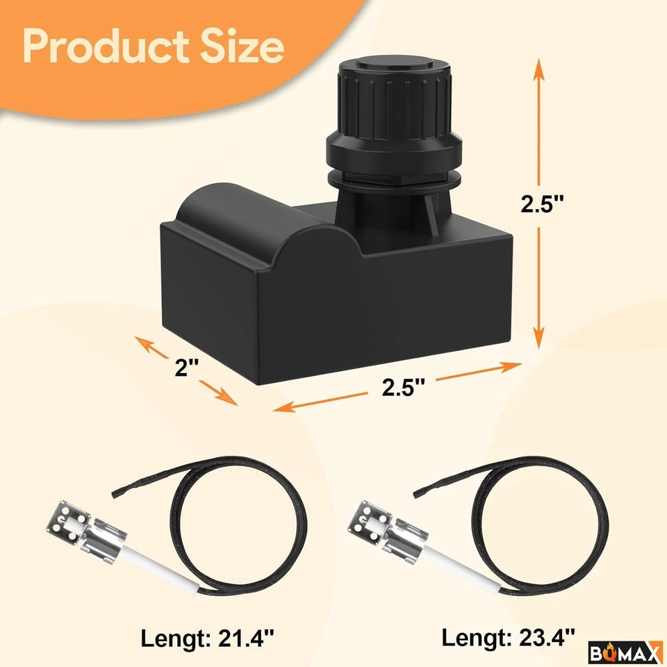 Kit de encendido de parrilla Charbroil BQMAX G511-0055-W1 con 2 encendedores de empuje Foto 3 de 4
