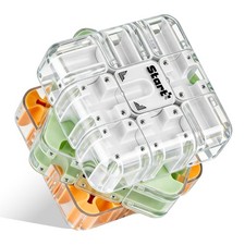 3D Puzzle Cube with Rolling Ball Maze, Two-in-One Maze Puzzle and Color Match...