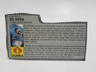 1987 GI Joe Cobra Ice Viper Wolf Driver v1 File Card Part