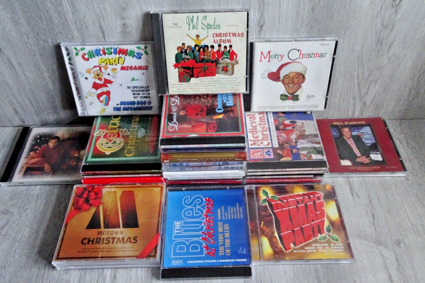 Christmas CD X 23 Phil Spector Neil Diamond Bing Crosby Harry Connick Blues Hits