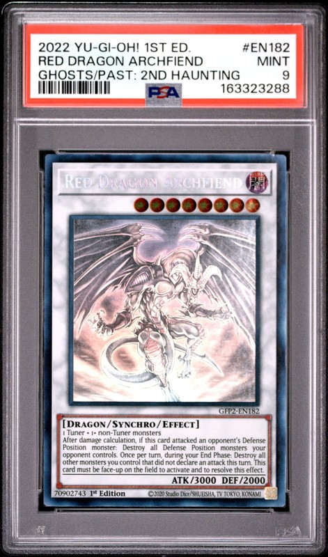 Red Dragon Archfiend GFP2-EN182 Ghost Rare 1st Edition Yugioh PSA 9 *288
