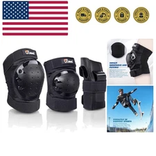 Adult & Kid Knee Pads Elbow Pads and Wrist Guards for Roller Inline Skating S...