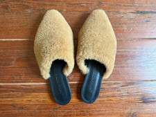 Jenni Kayne Natural Shearling Mules Size EU 39 US Women  s 9 retails 400 