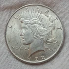 1922 P Peace Silver Dollar, Appears Clashed With Rotational Drift