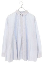 RED VALENTINO Size 40 TR3ABCI04RD Pleated  Long Sleeve Shirt Used BS99