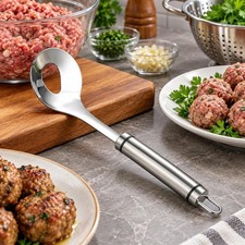 Heavy Duty Stainless Steel Meatball Shaping Spoon for Home Kitchen