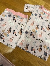 Little Sleepies Bamboo Short Sleeve Pajama Set Size 5-6Y