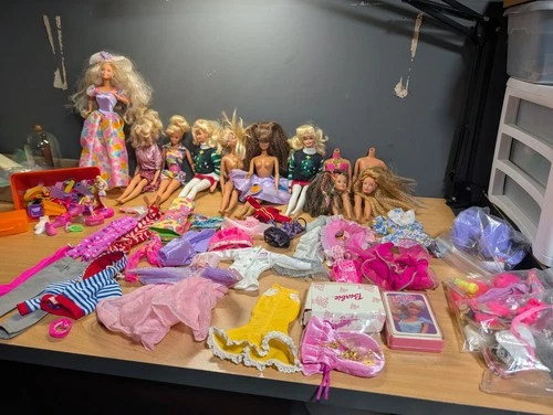 Massive VTG Barbie Lot  Dolls,Clothing,Accessories, Jewelry,Etc. See Photos!