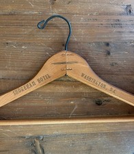 Vintage Shoreham Hotel Wooden Clothes Hanger Washington DC