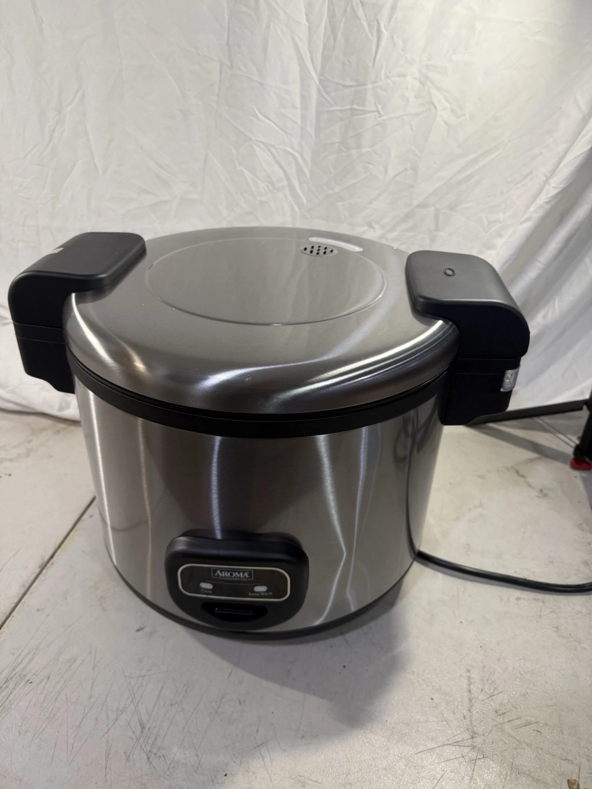Aroma Housewares 60-Cup (Cooked) (30-Cup UNCOOKED) Commercial Rice Cooker, Steel