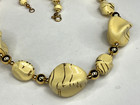 Vintage Goldtone & Yellow/Goldtone Lucite Beaded Necklace — photo 2
