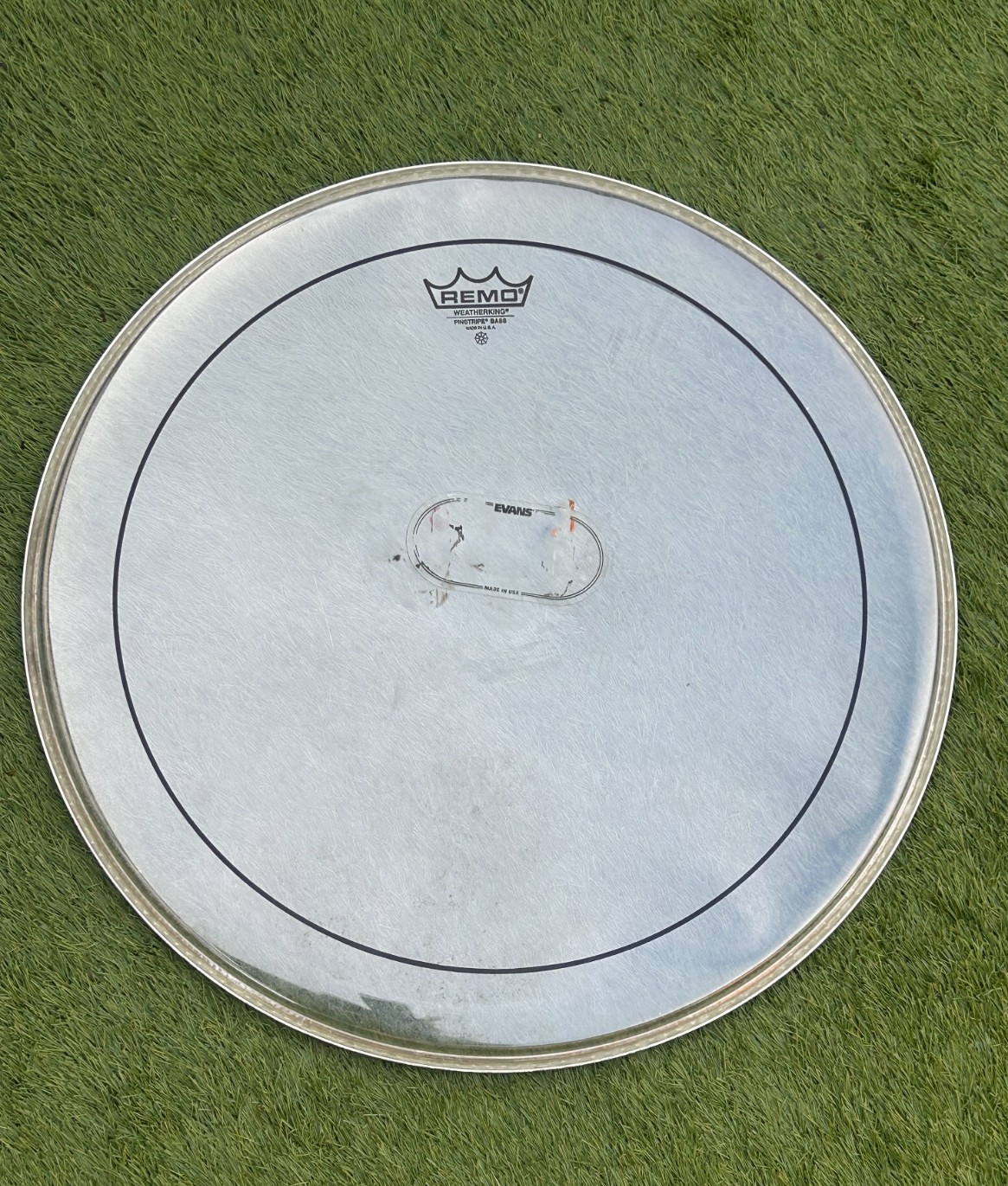 22'' REMO Pinstripe Clear Bass Drum Batter Head photo 2