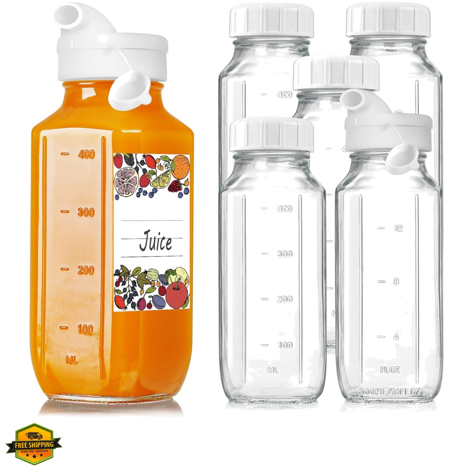With 2 Pour Spouts, 100% Airtight Heavy Duty...