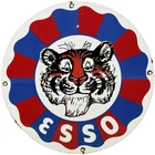 VINTAGE ESSO GASOLINE PORCELAIN SIGN GAS STATION PUMP PLATE MOTOR OIL SERVICE
