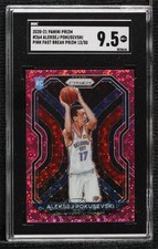 2020-21 Panini Prizm Fast Break Pink 13/50 Aleksej Pokusevski SGC 9.5 Mint+ 1j6