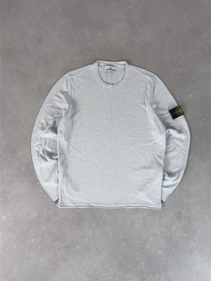 Stone Island Pullover Sweater Knit Weiß Grau Schwarz L (M)