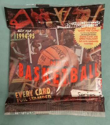 5x 1994-95 Topps Series 1 Jumbo Pack Basketball OVP SEALED