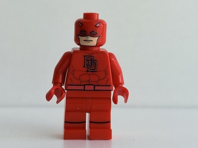 Custom Daredevil Minifigure UV Printed on Genuine LEGO Parts Marvel Red Suit