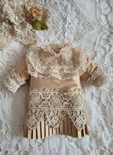 Beautiful Dress & Hat for Antique Doll Fits 10" to 11" Inch Jumeau Bru Doll