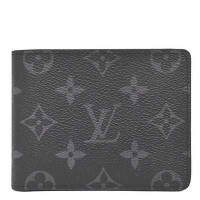 LOUIS VUITTON Bifold Geldbörse Portefeuille Slender M62294 Monogram Eclipse